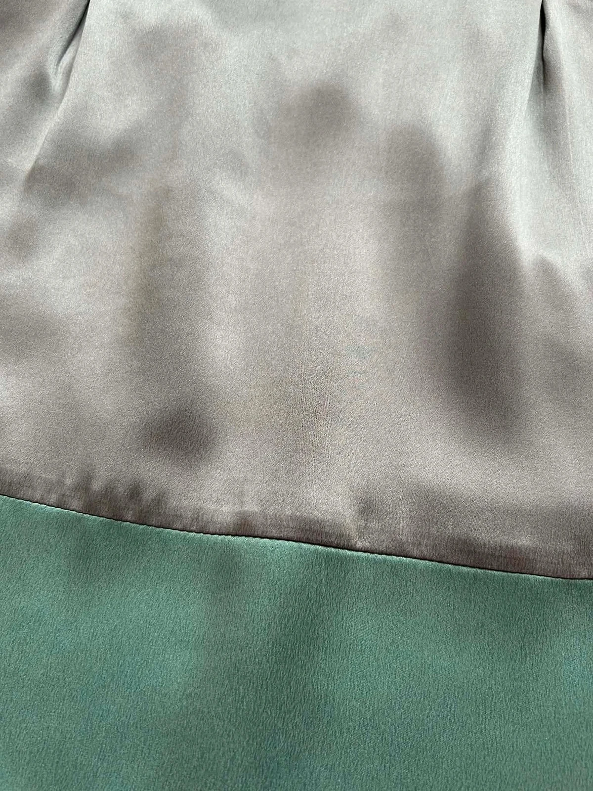 🩵🍃Saia 100% seda cottagecore romântica schabby chic vintage quiet luxury silk skirt 36/38🍃🩵 – photo 11